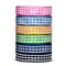 SOFIRE Gingham Ribbon for Gift Wrapping, Plaid Buffalo Ribbon 3/8 Inch Wide 6 Rolls 30 Yards Checkered Ribbon for Crafts